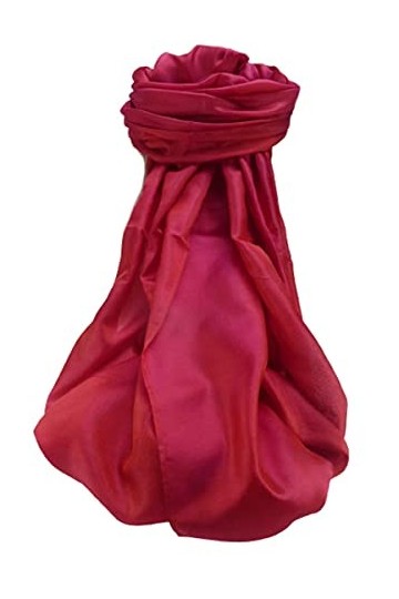 Pashmina & Silk Varanasi Foulard de Soie Kulkami Red Gamme Heritage