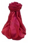 Pashmina & Silk Varanasi Foulard de Soie Kulkami Red Gamme Heritage