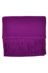Écharpe en laine de cachemire pashmina châles et écharpes épaisses et douces pour lhiver chaud, violet