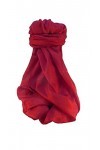 Pashmina & Silk Varanasi Foulard de Soie Rangasan Red Gamme Heritage