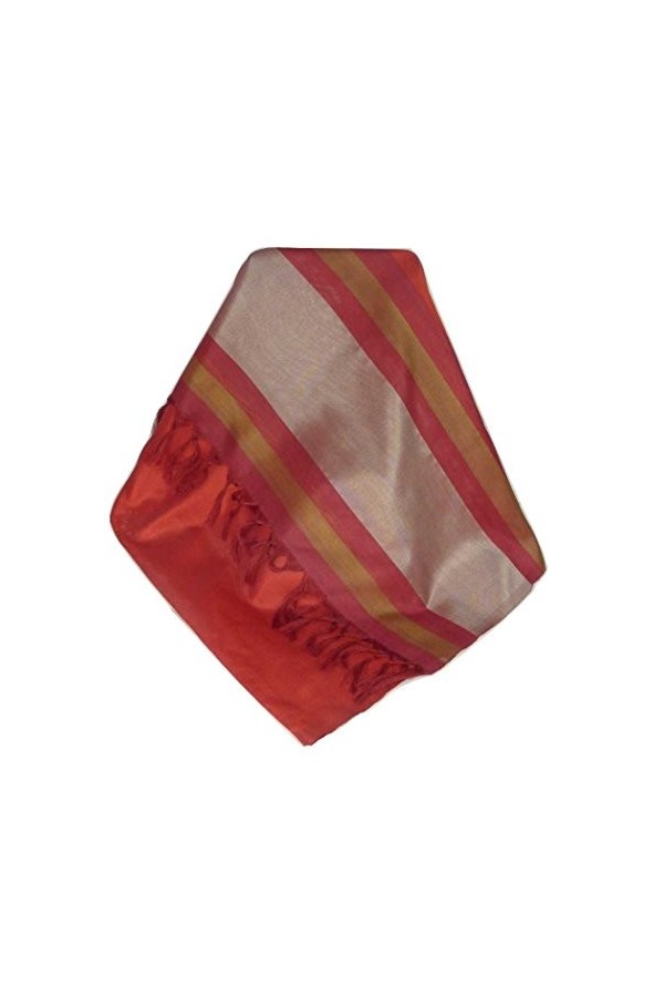 Pashmina & Silk Foulard de Soie Prime Varanasi Border Heritage Gupta 166