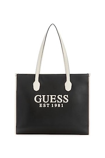 Guess Cabas rigide à gros logo Silvana jeans - Femme