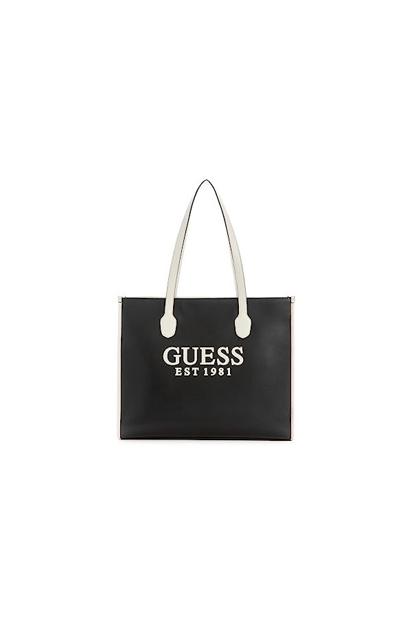 Guess Cabas rigide à gros logo Silvana jeans - Femme