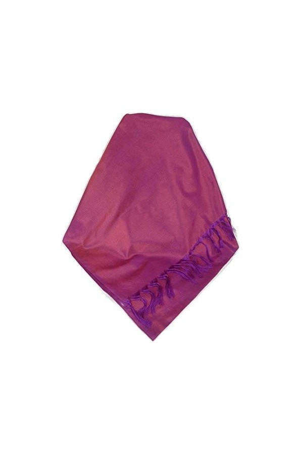 Pashmina & Silk Varanasi Foulard de Soie Mittal 4 Carnation Gamme Heritage