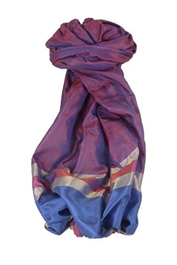 Pashmina & Silk Foulard de Soie Prime Varanasi Border Heritage Chaudry 800