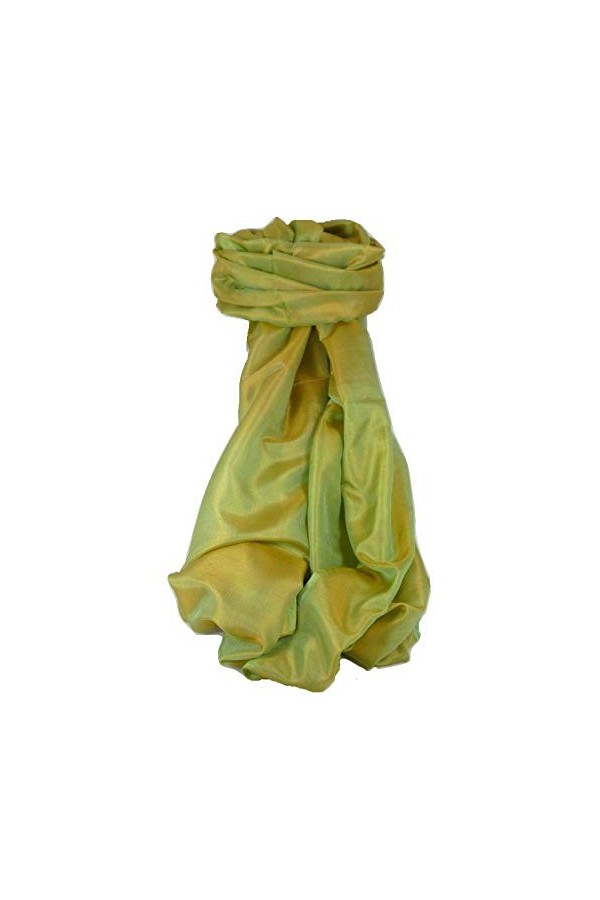 Pashmina & Silk Varanasi Foulard de Soie Sahni 7 Sand Gamme Heritage