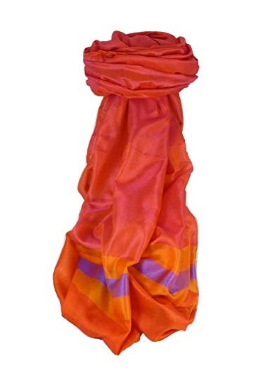 Pashmina & Silk Foulard de Soie Prime Varanasi Border Heritage Ganguly 914