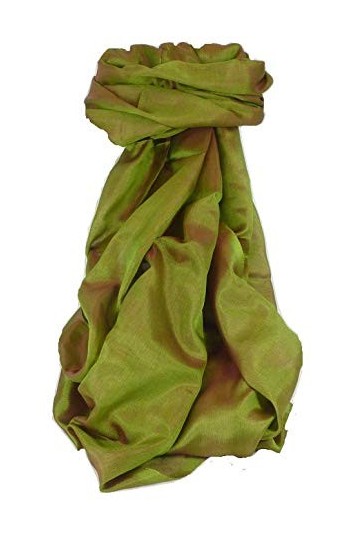 Pashmina & Silk Varanasi Foulard de Soie Jana 1 Rose Gamme Heritage
