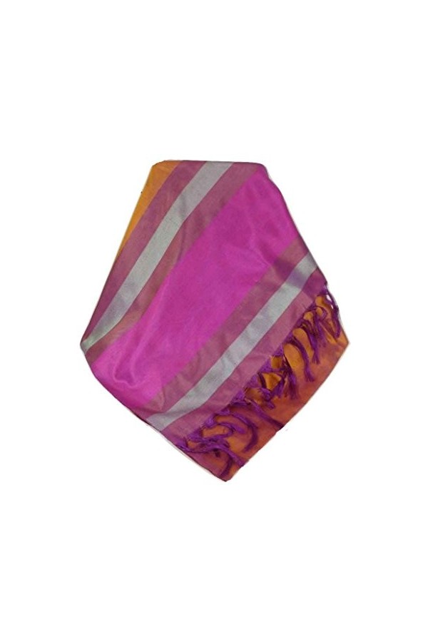 Pashmina & Silk Foulard de Soie Prime Varanasi Border Heritage Sandeep 306