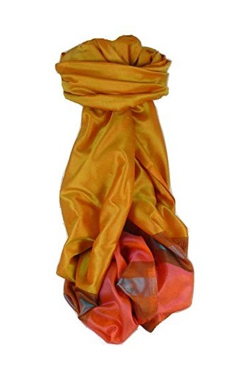 Pashmina & Silk Foulard de Soie Prime Varanasi Border Heritage Ganguly 904