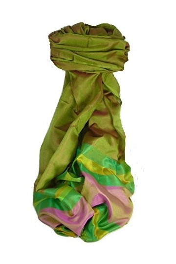 Pashmina & Silk Foulard de Soie Prime Varanasi Border Heritage Goswami 707