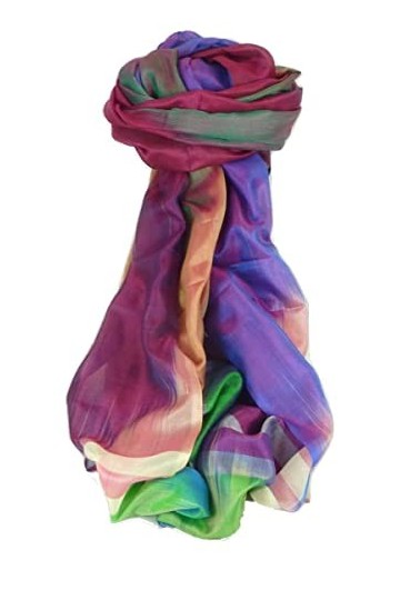 Pashmina & Silk Varanasi Ekal Foulard de Soie Tamwar 9 Gamme Heritage