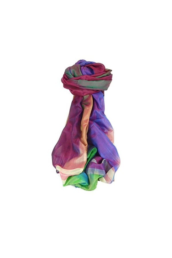 Pashmina & Silk Varanasi Ekal Foulard de Soie Tamwar 9 Gamme Heritage