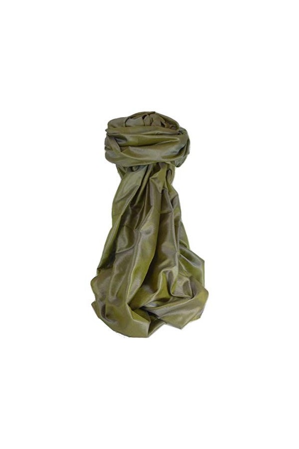 Pashmina & Silk Varanasi Foulard de Soie Anand 4 Pearl Gamme Heritage
