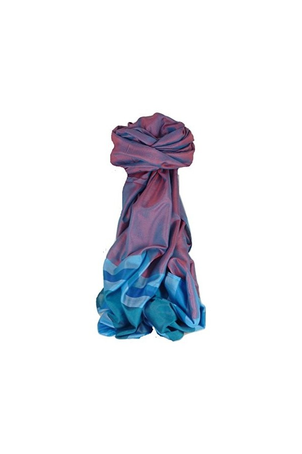 Pashmina & Silk Foulard de Soie Prime Varanasi Border Heritage Dasgupta 516