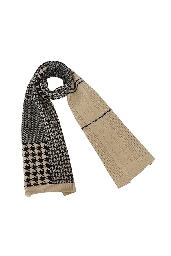 Écharpe dhiver pour femme Châle en laine à carreaux Étole en cachemire doux Chaud Pashmina Foulard Élégant Grand Léger Desig