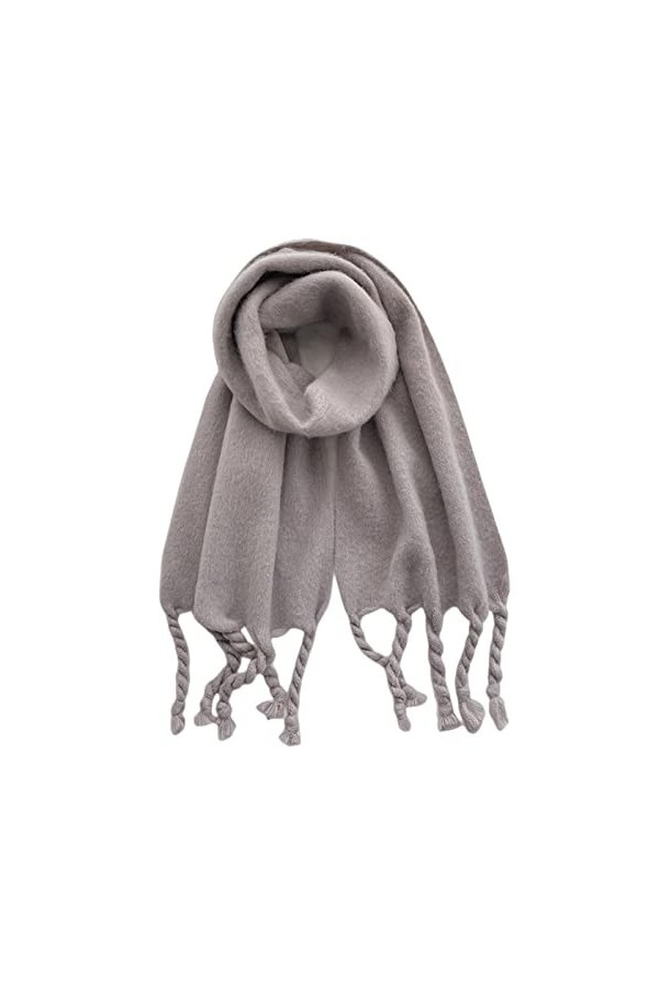 TOBILE Écharpes pour femme aux couleurs vives et unies pour femme Écharpe dhiver et bandana imitation pashmina couverture ép