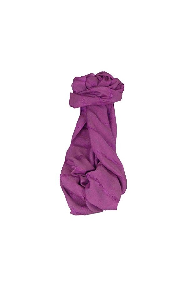 Pashmina & Silk Foulard de Soie Vietnamienne Hue Weave Mallow