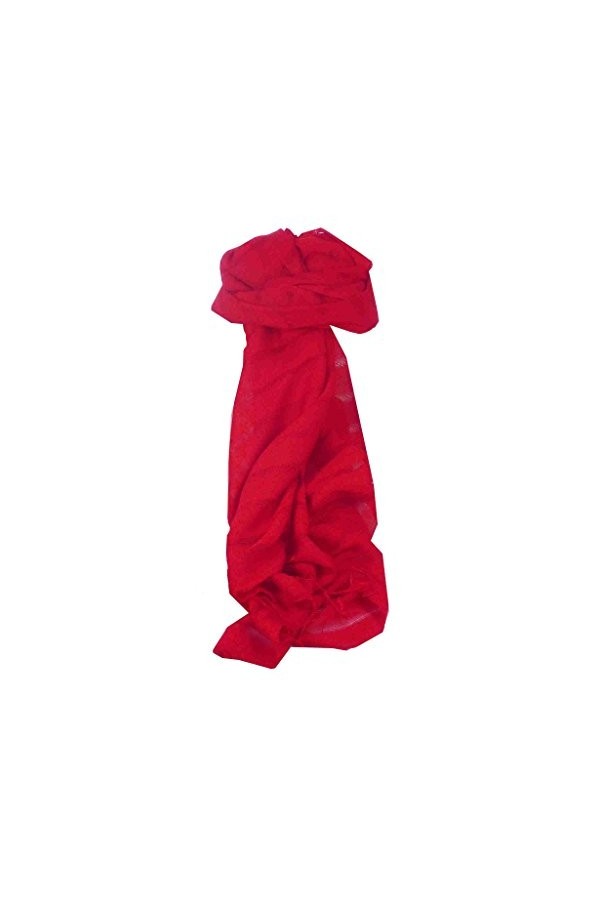 Pashmina & Silk Foulard de Soie Vietnamienne Hue Weave Scarlet