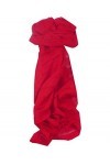 Pashmina & Silk Foulard de Soie Vietnamienne Hue Weave Scarlet