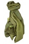 Pashmina & Silk Foulard de Soie Vietnamienne Cham-Pa Celery