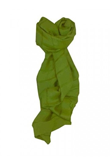 Pashmina & Silk Foulard de Soie Vietnamienne Hue Weave Dark Olive