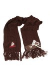 DUCK FARM 0122S sciarpa donna 7DWARFS DISNEY BRONTOLO marrone brown scarf woman [TAGLIA UNICA]