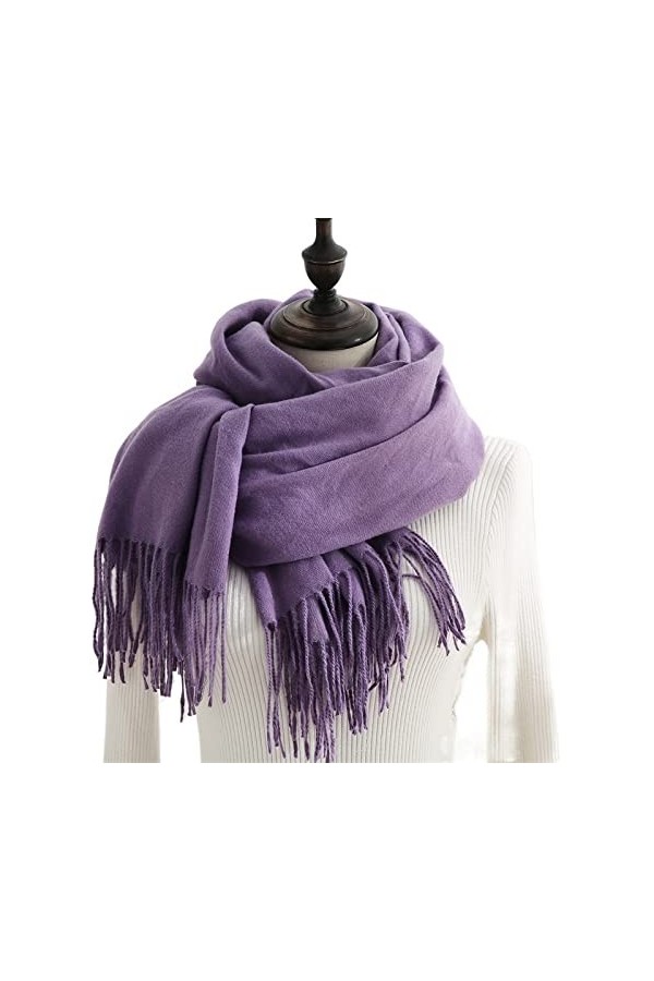 JGATW Écharpe Echarpe Foulard Femme Écharpes Dhiver Imitation Cachemire Sentence Pashmina Châle Enveloppe Soft Couverture Ch