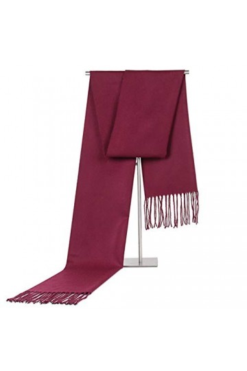 Foulard Femme Cheveux Echarpe Soie Écharpe pour Hommes Écharpe Couleur Unie Doux Châle Wrap Écharpe Chaude De Haute Qualité É