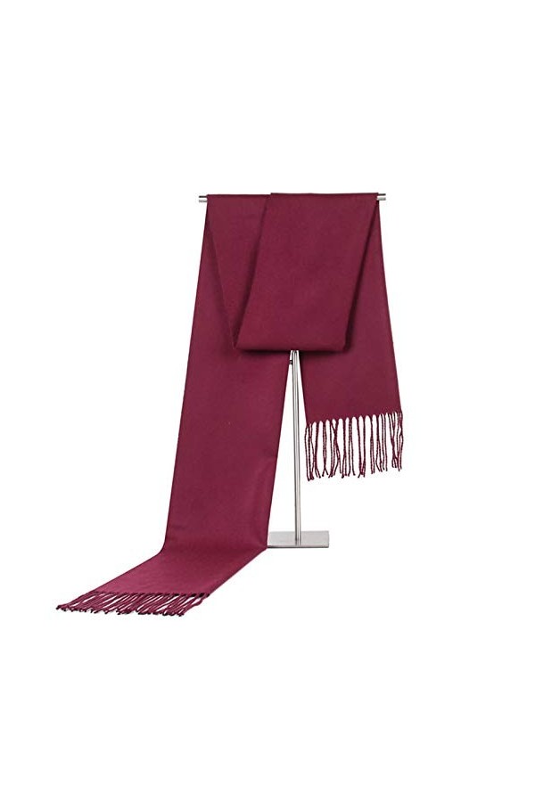 Foulard Femme Cheveux Echarpe Soie Écharpe pour Hommes Écharpe Couleur Unie Doux Châle Wrap Écharpe Chaude De Haute Qualité É