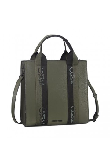 MARCO TOZZI by GMK 2-81005-41-1-001BLACK Sac à fermeture Éclair Vert/noir, Noir 001, Taille unique