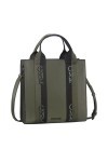 MARCO TOZZI by GMK 2-81005-41-1-001BLACK Sac à fermeture Éclair Vert/noir, Noir 001, Taille unique