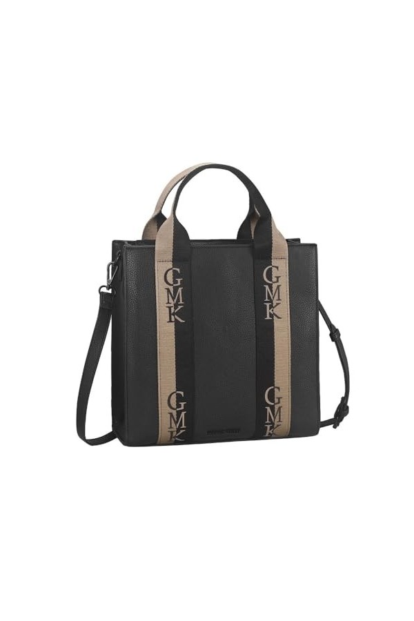 MARCO TOZZI by GMK 2-81005-41-1-001BLACK Sac à fermeture Éclair Vert/noir, Noir 001, Taille unique