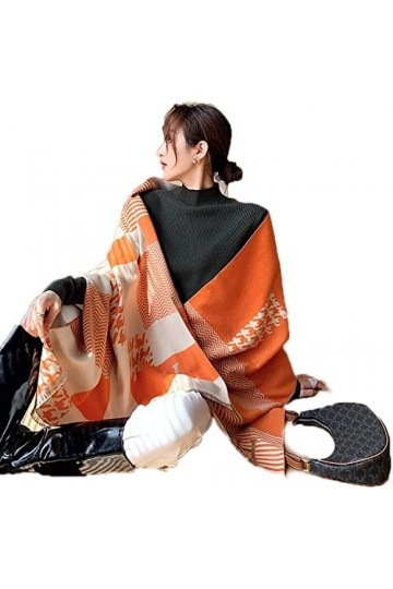 Tbkoly Écharpe en Cachemire à la Mode for Femme Color : SFN986C3, Size : L 190cm W 65cm 