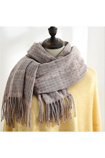 LuisFranklin Foulard Femme Echarpe Soie Cheveux Écharpe Femmes Mini Plaid Chaud Écharpe Femmes Écharpe Écharpe Épais Doux Gla