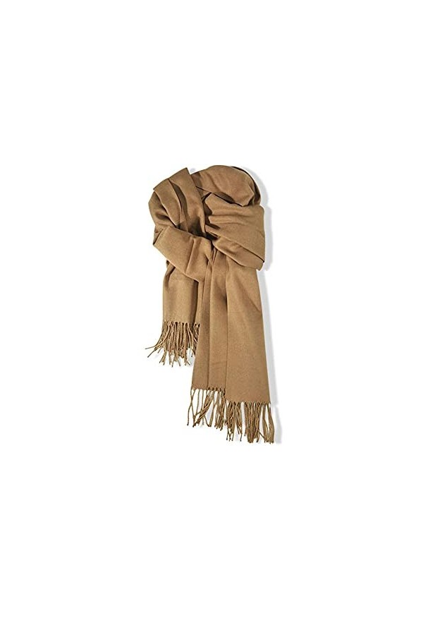 TYXL Foulard de Soie Femme, Echarpe mode, couleur unie, douce par rapport au cachemire, pour ados et étudiants en hiver, 200 