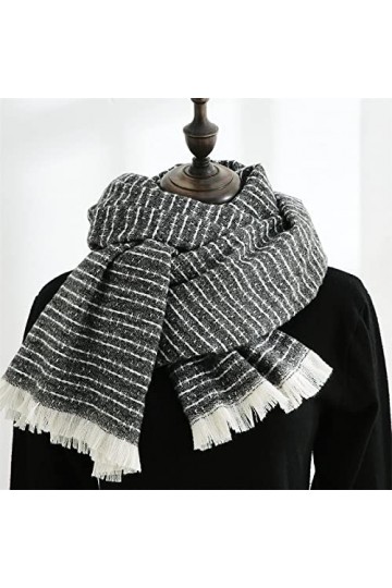 Femmes Solide Cachemire Écharpes Dame Hiver Épaissir Chaud Doux Pashmina Châles Wraps Rose Noir Femelle Couleur Laine Long No