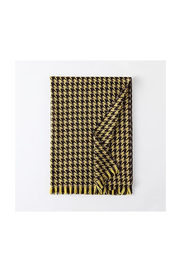 Foulard Femme Soie Cheveux pour De Hiver en Echarpe Longue Écharpe pour Femmes À Carreaux Épais Et Chauds À La Mode avec des 