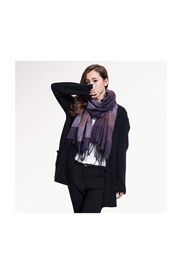 Foulard Femme Soie Cheveux pour De Hiver en Echarpe Écharpe De Mode Femme Designer Châle Écharpe Écharpe Douce 06