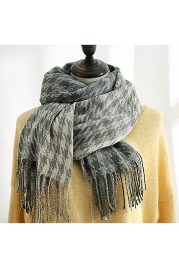 Foulard Femme Soie Cheveux pour De Hiver en Echarpe Écharpe Longue Chaude pour Femmes Colorées en Patchwork De Conception Vin