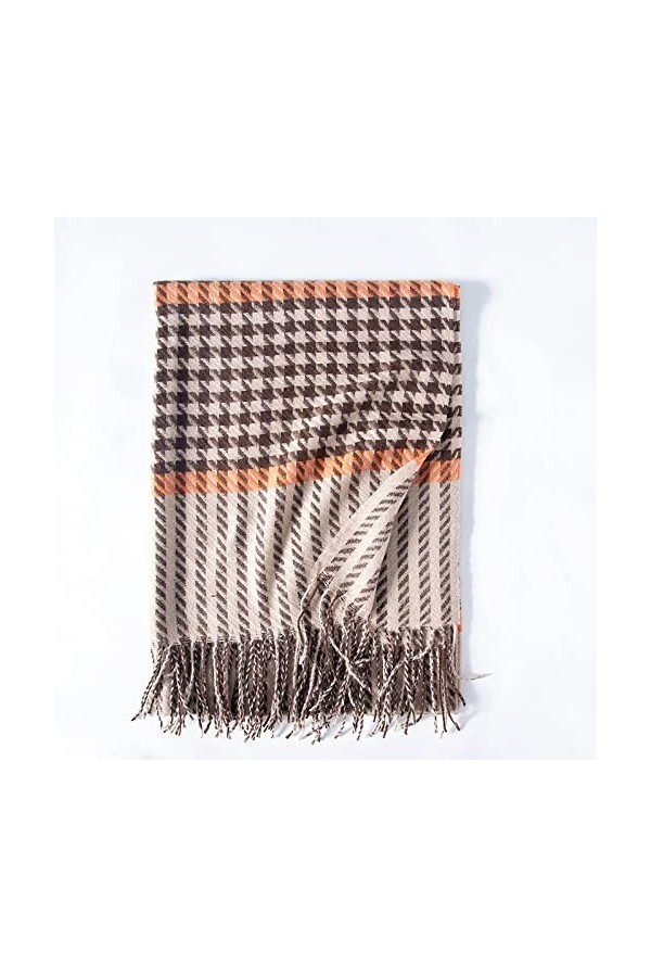 Foulard Femme Soie Cheveux pour De Hiver en Echarpe Mesdames Design Classique Épaississement Chaud Longue Écharpe pour Dames 