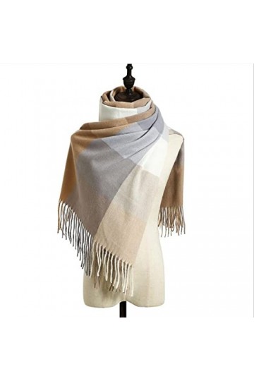 LuisFranklin Foulard Femme Echarpe Soie Cheveux Écharpe Écharpe À Carreaux pour Femmes Écharpe pour Femmes Écharpe Épaississe