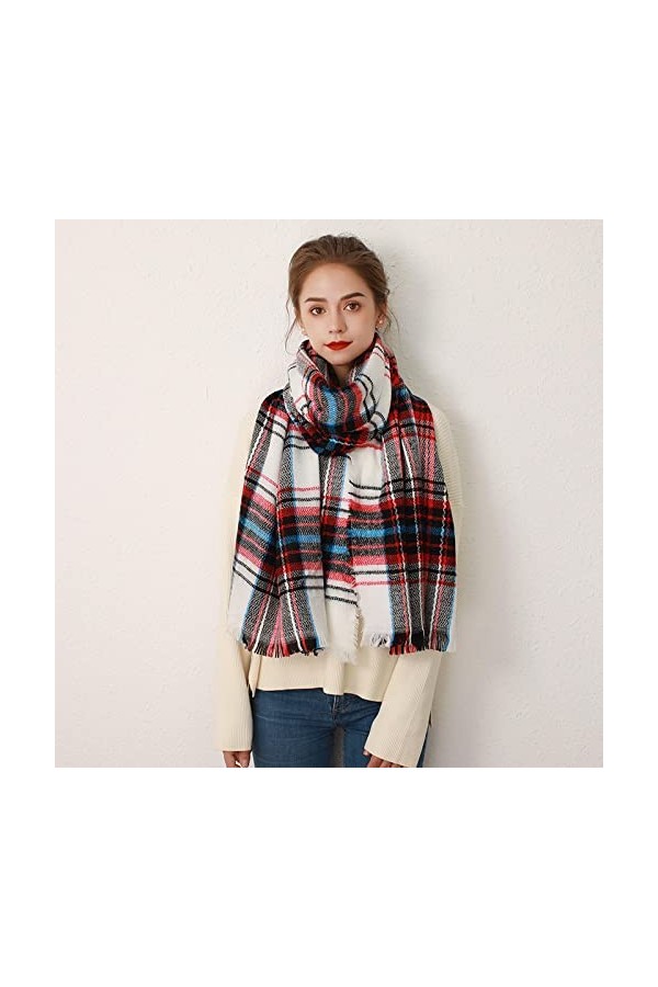 Foulard Echarpe Femme Soie Cheveux Mode Chaud Écharpe Motif À Pois Haute Qualité Longue Frange Dames Épaississement Châle Dam