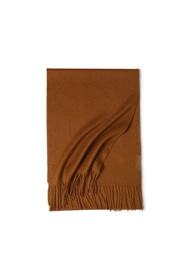 QXIYUAN Automne Et Hiver Écharpe Chaude En Cachemire Ondulation De LEau Écharpe De Couleur Unie Épaissie Allongée Unisexe Ca