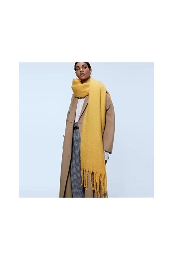 écharpe Nouveau épaisseur de mohair épais et chaud foulard châle imitation cachemire automne et hiver épaisse barbe foulard d