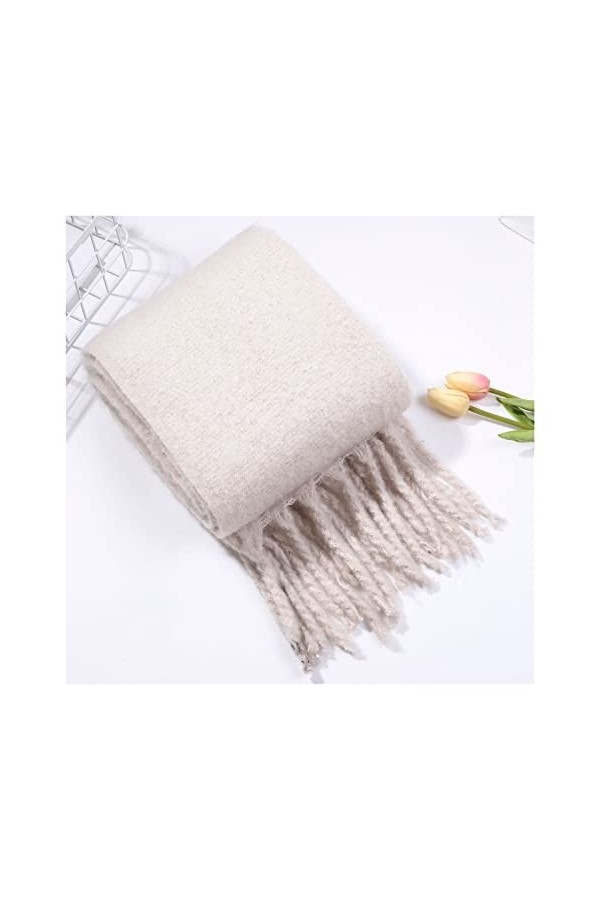 écharpe Nouveau épaisseur de mohair épais et chaud foulard châle imitation cachemire automne et hiver épaisse barbe foulard d