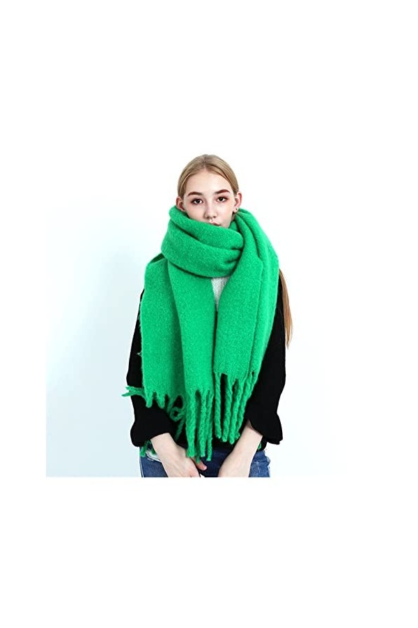 écharpe Nouveau épaisseur de mohair épais et chaud foulard châle imitation cachemire automne et hiver épaisse barbe foulard d