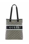 GUESS Sac à main fourre-tout logo noir, noir