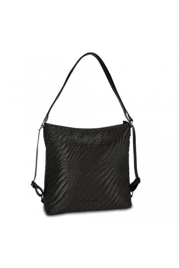 MARCO TOZZI Sac à main pour femme 2-2-61011-27, Black Ant.comb, Taille unique