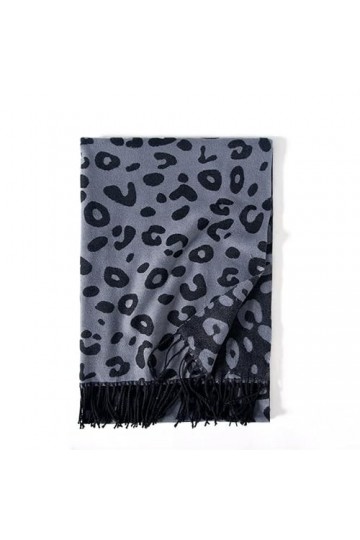 DAFLIN Echarpes Femme， Femmes Gland Imitation Cachemire Imprimé Léopard Écharpe, Chaud Châle Foulard Femme Luxe Marque Color